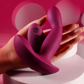 Evolved COME ON OVER - Burgundy  15.9 cm USB Rechargeable Vibrator with Wireless Remote